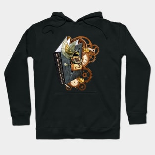 Steampunk-Art Dragon storybook & wheels shirt Hoodie